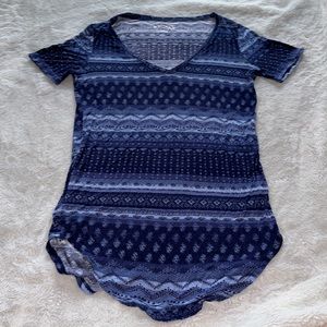 Small v-neck t shirt